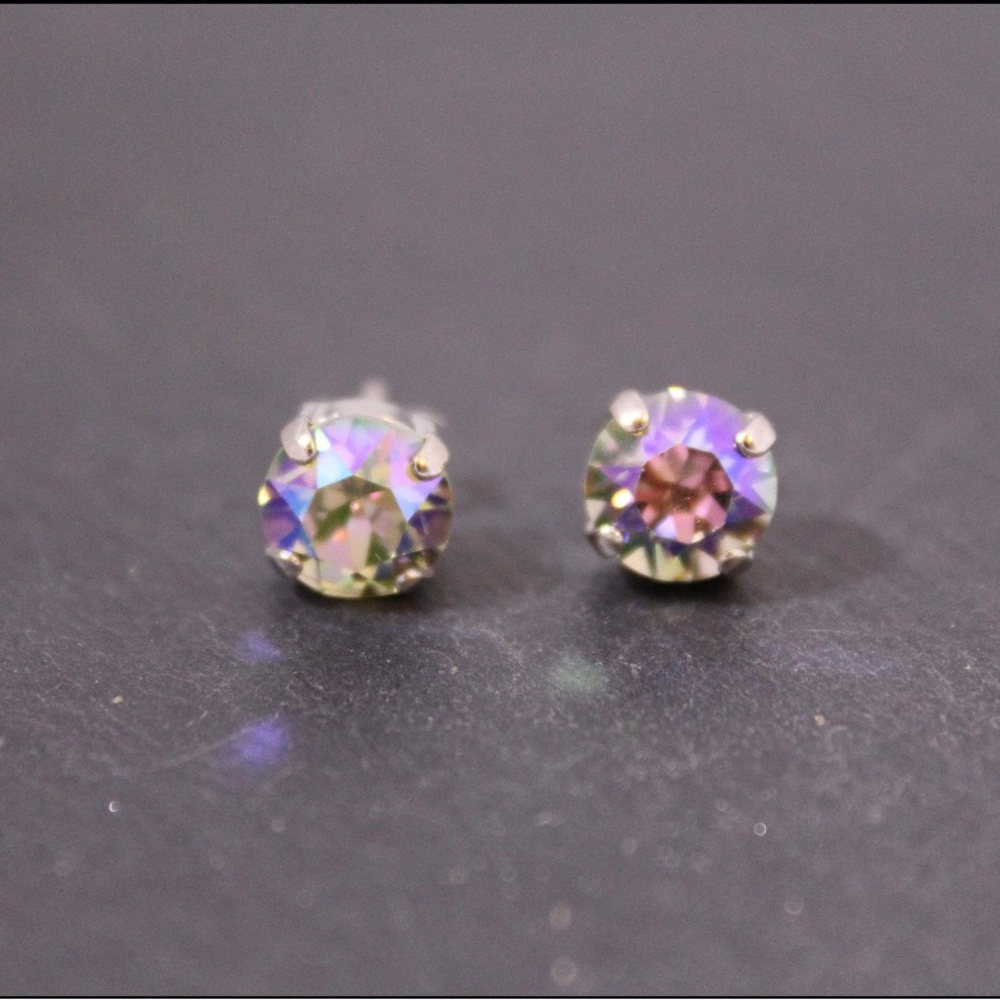 Iridescent Stud Earrings